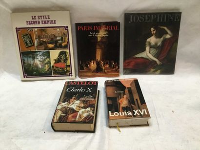 null HISTORY - ART 5 volumes The Second Empire style, Imperial Paris, Josephine,...