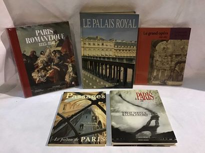 null PARIS - ART - 5 volumes Romantic Paris, Le palais Royal, Grand opéra, Passages,...