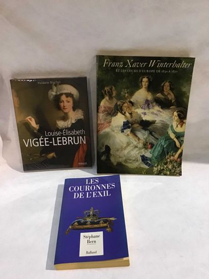 null PAINTING - HISTORY - 3 volumes Vigée Lebrun, Winterhalter, Wreaths of exile...