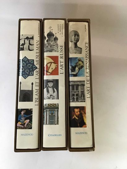 null ART 3 volumes Mazenod Citadelle, Histoire de l Art Divers, Musulman, Russe,...