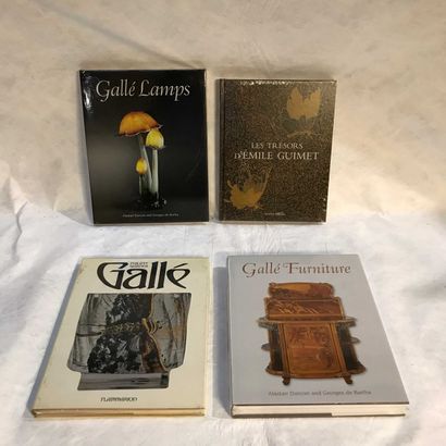 null ART - 4 volumes Gallé Lamps, Gallé furniture, The treasures of Emile Guimet