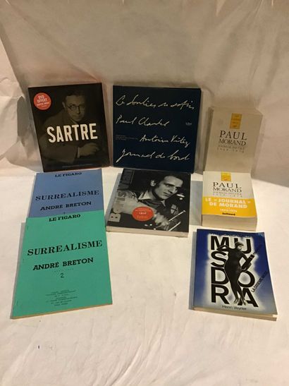 null LITERATURE 8 volumes Literature Various, Sartre, Surrealism of André Breton,...