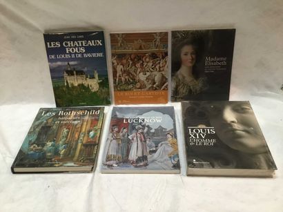 null HISTORY - ART 6 volumes Les chateaux fous, Le roi et l'artiste, Madame Elisabeth,...