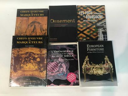  ART 6 volumes Marqueterie, Mobilier européen, Ebénisterie, Polychromies des toi...