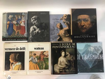  ART 8 volumes Art History, Gothic and Dutch painting, Fontainebleau