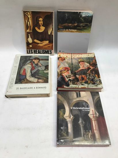 null ART 5 volumes Art History Various, Orientalism, Barbizon, Impressionism, Baudelaire...