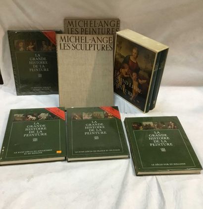 null HISTORY OF ART - 8 volumes great history of painting, Michelangelo, The great...