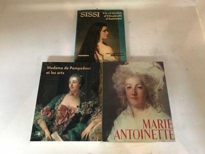  ART 3 volumes Women in art, Marie-Antoinette, Madame de Pompadour, Sissi