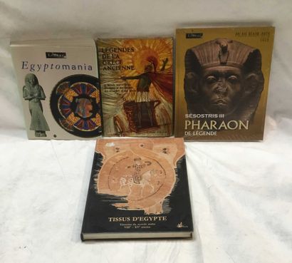 null CIVILIZATION - ART - 4 volumes Egyptomania, Pharaoh, Fabric of Egypt + Legends...