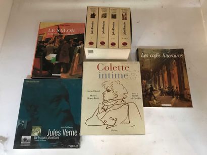  LITERATURE 8 volumes Art et Littérature, Les Cafés littéraires et Salons, Jules...