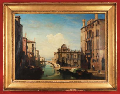 null 132 Jules Romain JOYANT (1803-1854) Vue de Venise, Scuola Grande di San Marco...