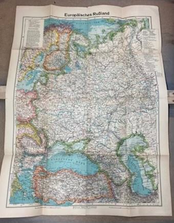 null 50 The folding map of European Russia - (Europaiches Rusland). July 1941. Only...