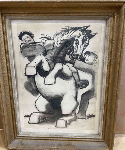 null Thomas GLEB (1912-1991)

Le cheval

Encre sur papier. 

Signé en bas à droite...