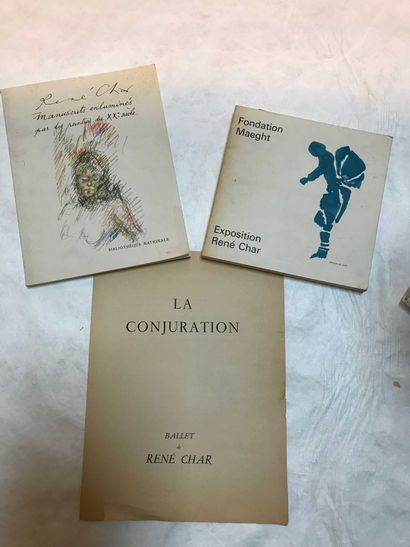 null CHAR René. Manuscrits enluminés par des peintres au XXème siècle – La Conjuration...