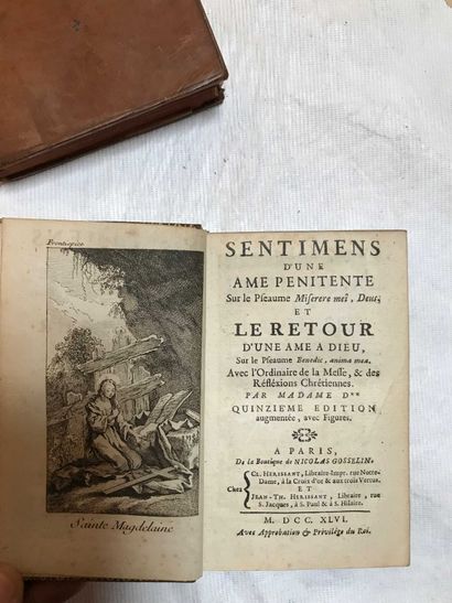 null 8 bound volumes : Les sentiments d'une âme Pénitente - Esope en belle Humeur...