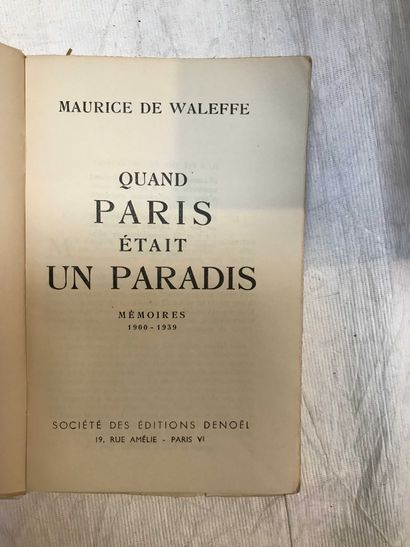 null 9 volumes Various society, Paris, parties and Belle-Epoque : Paul Morand - M.L...