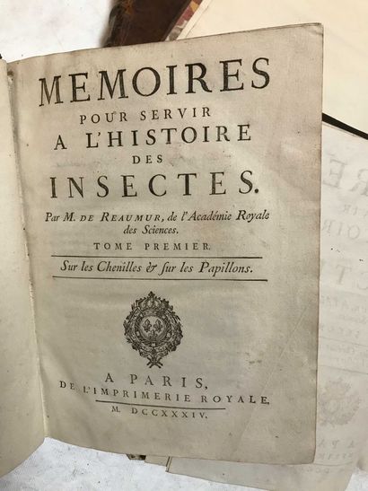 null M de REAUMUR. Mémoires pour servir à l’histoire des insectes, Paris 1734 à 1742,...