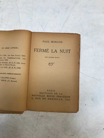 null 9 volumes Various novels, memories, memoirs: Paul Morand - Jean Cocteau - Gabriel-Louis...