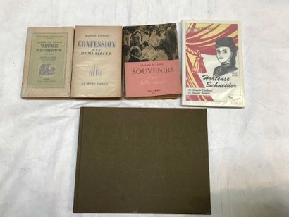 null 5 miscellaneous volumes Society and Belle Epoque : Comtesse d'Armailler née...