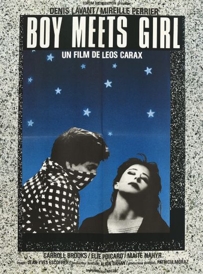 null Boys meets girl. Un film de Léos Carax. 1984. (4) Affiche offset. Pub Tinchant....