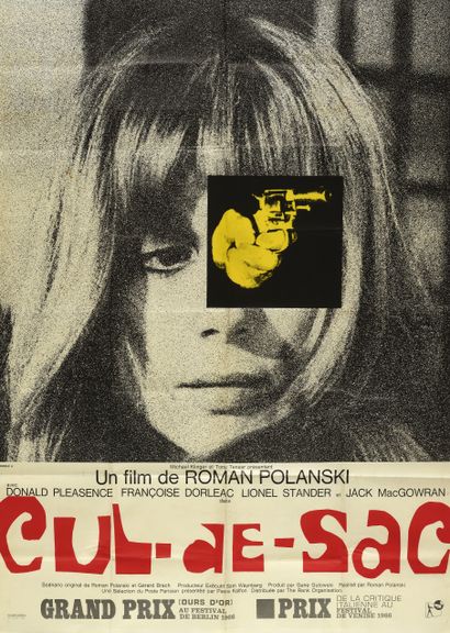 null Cul de sac. Un film de Roman Polanski. 1966. (5) Affiche offset, modèle A. Imprimerie...