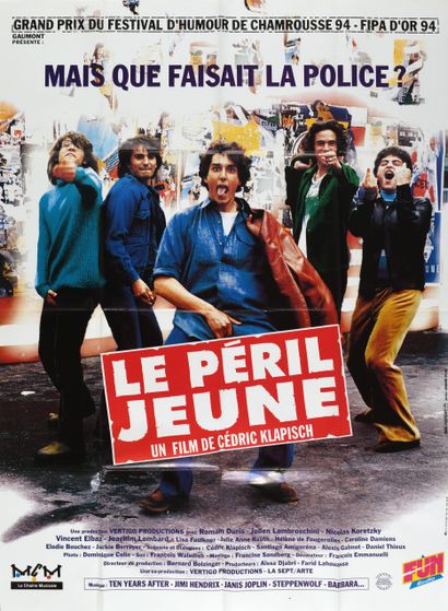 null Le péril jeune. Un film de Cédric Klapisch. 1994. Jérôme Plon. (4) Affiche offset....