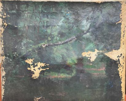 null A.HARANCHIPY (XIX-XXe siècle)

La rive, 1909

Huile sur toile.

Signée en bas...