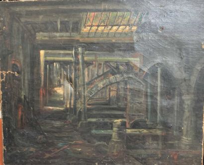 null A.HARANCHIPY (XIX-XXe siècle)

Vue d un intérieur

Huile sur toile.

44,5 x...