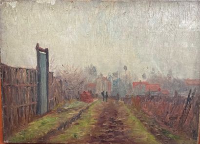 null A.HARANCHIPY (XIX-XXe siècle)

Le chemin, 1892

Huile sur toile.

Signée en...