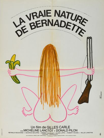 null La vraie nature de Bernadette. Un film de Gilles Carle. 1972. (10) Affiche offset....