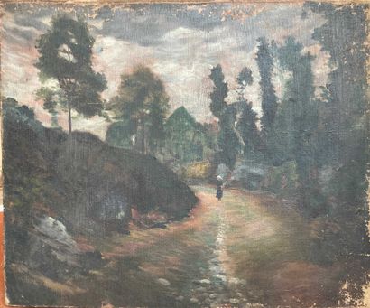 null A.HARANCHIPY (XIX-XXe siècle)

Paysanne dans un chemin, 1900

Huile sur toile...