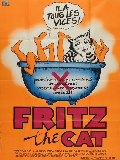 null Fritz The Cat. Un film de Ralph Bakshi. 1972. Premier film d animation classé...