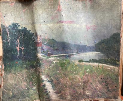 null A.HARANCHIPY (XIX-XXe siècle)

Le lac 

Huile sur toile.

38 x 46 cm

Manques...