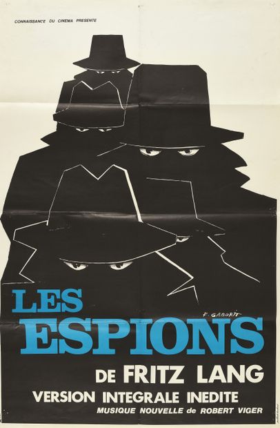 null Les espions. Un film de Fritz Lang. 1928. F. Gaborit. Ressortie. (2) Affiche...