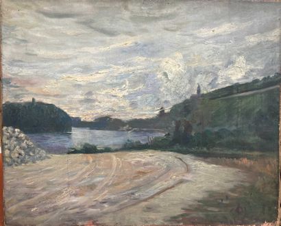 null A.HARANCHIPY (XIX-XXe siècle)

Bord de rivière

Huile sur toile.

38 x 46 c...
