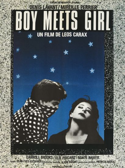 null Boys meets girl. Un film de Léos Carax. 1984. (4) Affiche offset. Pub Tinchant....