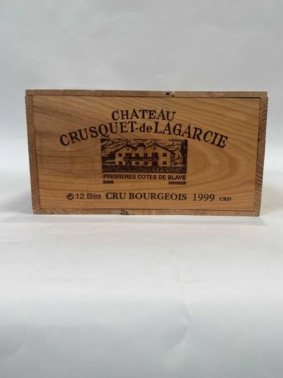 null 12 bout : Château Crusquet de Lagarcie 1999 première Côtes de Blaye (Caisse...