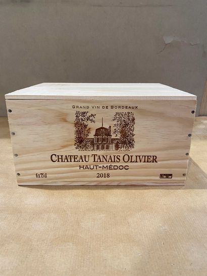 null 6 bout : Château Tanais Olivier 2018 Haut Médoc Bordeaux