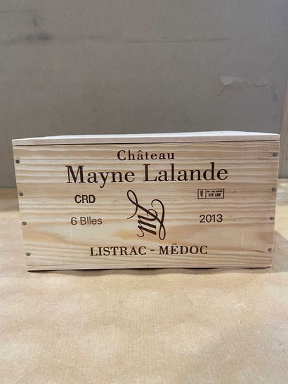 null 6 bout : Château Mayne Lalande 2013 Listrac Médoc bordeaux