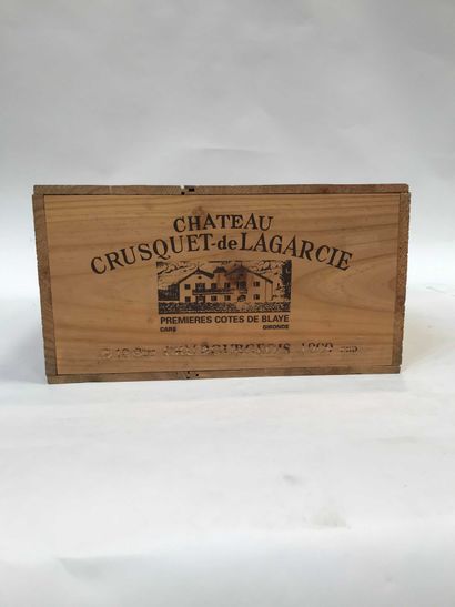 null 12 bout : Château Crusquet - de Lagarcie 1999 Première Côtes de Blaye 1999 ...