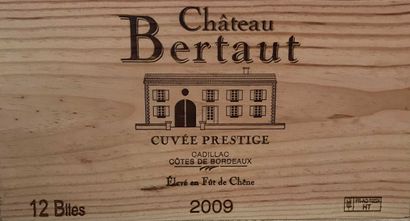 null 12 bout : Chateau Bertaut 2009 Cuvée Prestige en 1ere côte de Bordeaux Cadillac...