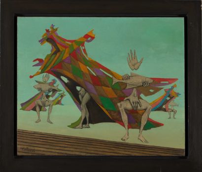 null 26 Lucien COUTAUD (1904-1977) Untitled Oil on canvas. Signed lower left. 58...