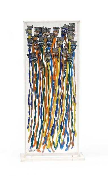null Fernandez ARMAN (1928-2005) Tubes de peintures, 1975 Plexiglass et acrylique....