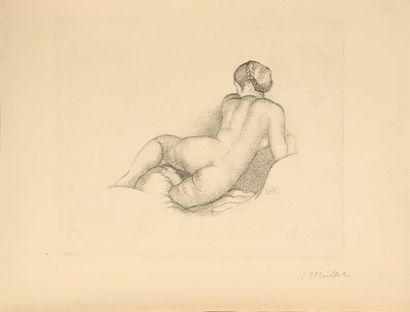 Aristide MAILLOL (1861-1944) Femme nue de...