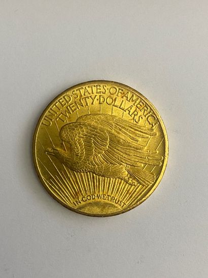 null 28 Deux pièces de 20 dollars or Saint Gaudens Liberty 1925.