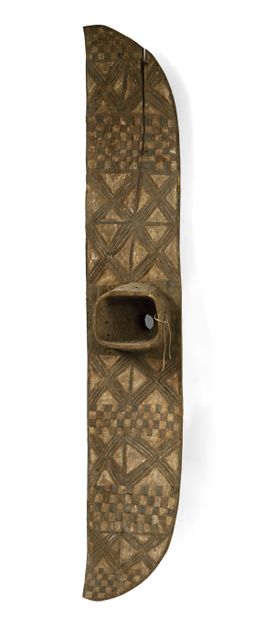 null BURKINA FASSO. Mossi. Mask "butterfly" with geometrical decoration Traces of...