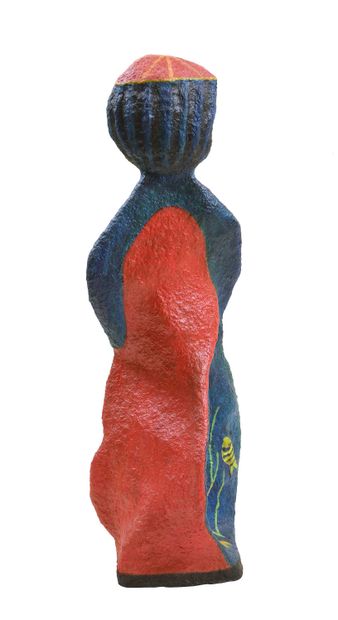 null 79 Sirène, 2007 Sculpture en papier mâché polychrome sur bois grillagé. Signée...