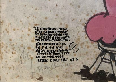 null 160 Paella CHIMICOS (Né en 1962) Le corbeau-beau et le renard-nard de Bernard...