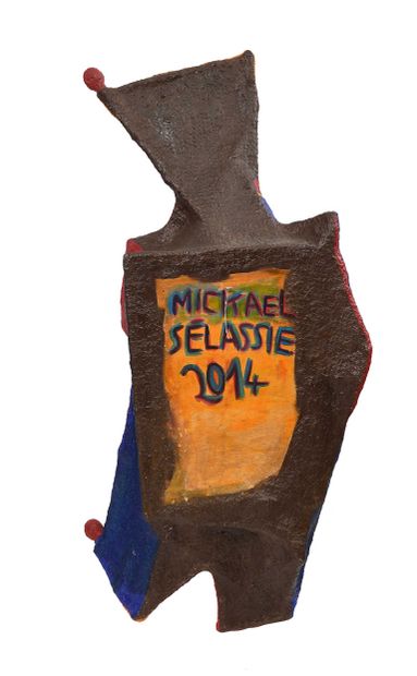 null 110 Saltimbanques, 2014 Wall sculpture in paper mache. Signed Mickaël Sélassié...