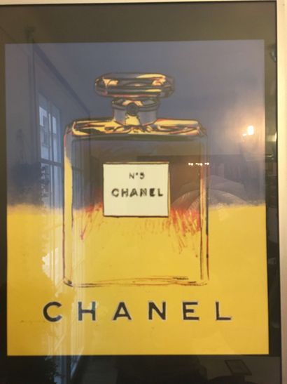null Lot d affiches sur le thème de la mode. 

Chanel n 5 59,5 x 50cm a vue. 

Affiche...